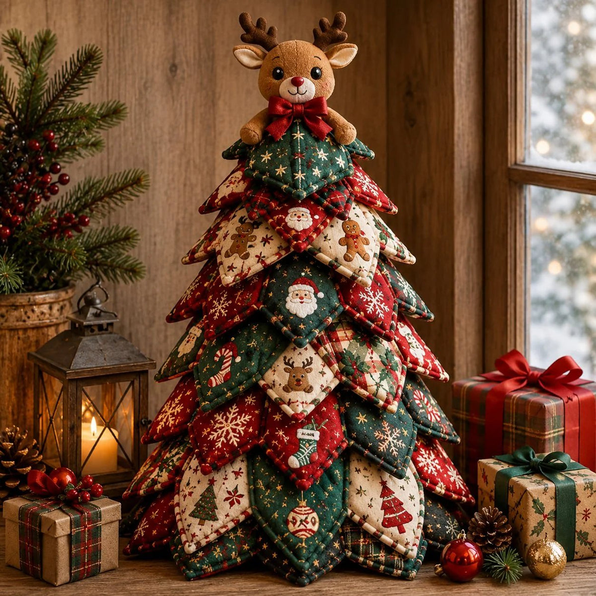 🎄Beginner-Friendly DIY Quilted Christmas Tree Kit | Complete Kit with All Tools & Step-by-Step Guide Included 💕
