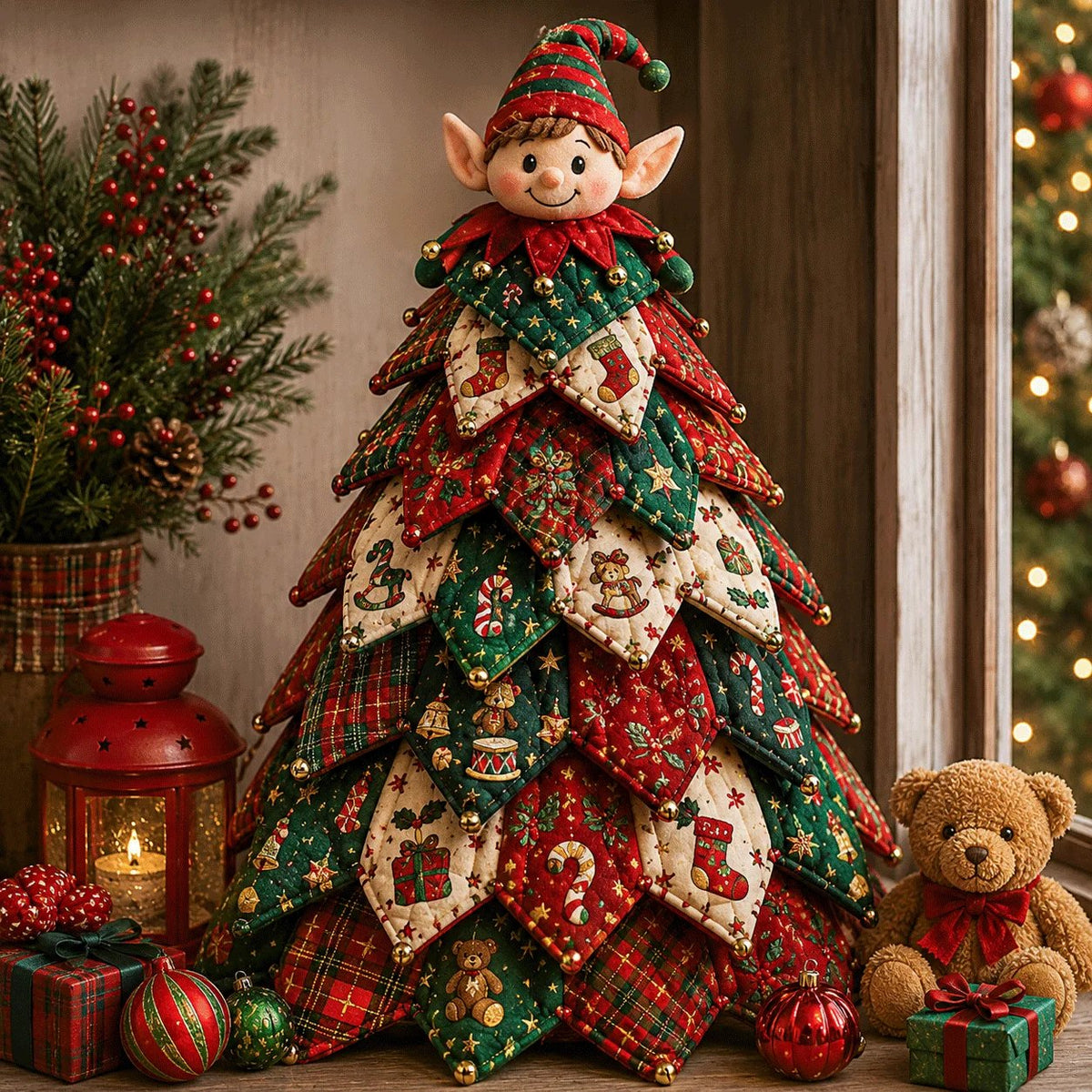 🎄Beginner-Friendly DIY Quilted Christmas Tree Kit | Complete Kit with All Tools & Step-by-Step Guide Included 💕