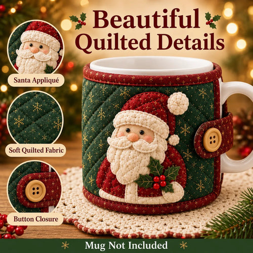 Christmas Mug Cozy Sewing Kit – 6 Festive Appliqué Designs