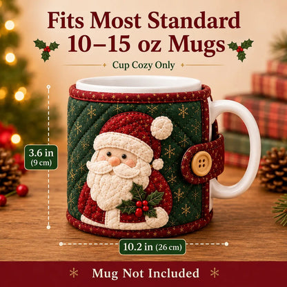 Christmas Mug Cozy Sewing Kit – 6 Festive Appliqué Designs