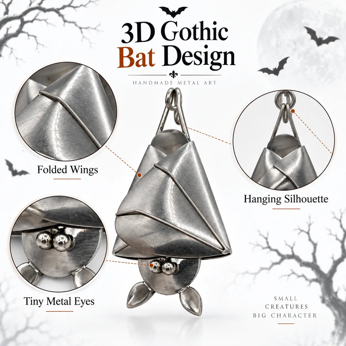 🔥Last Day 49% OFF - 🦇Handcrafted Shy Hanging Bat – Your New Little Houseguest
