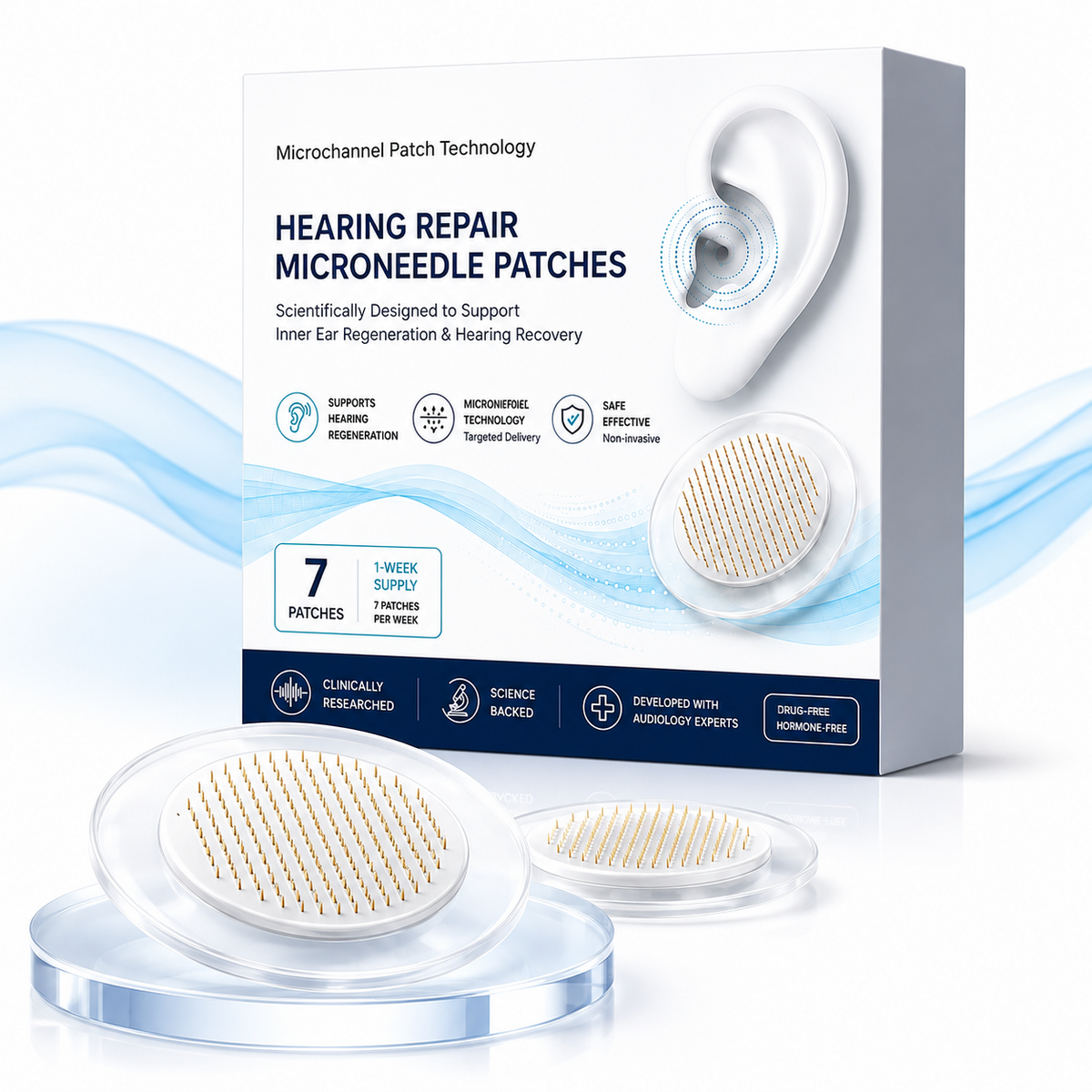HEARING SUPPORT MICRONEEDLE PATCHES