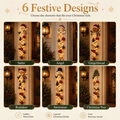 ⏳ Last Day 49% OFF – 🎄Insideefy™ Glowing Christmas Door Hanger