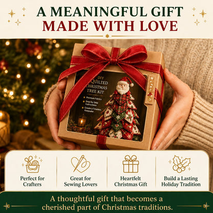 🎄Beginner-Friendly DIY Quilted Christmas Tree Kit | Complete Kit with All Tools & Step-by-Step Guide Included 💕