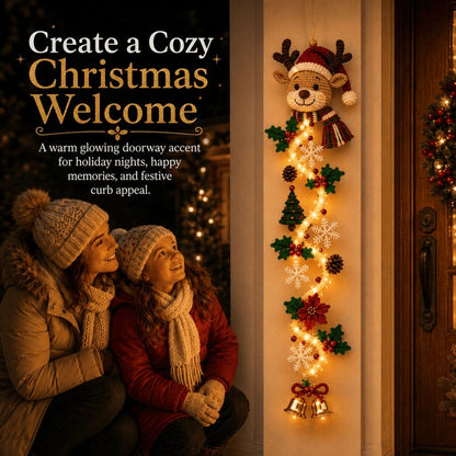 ⏳ Last Day 49% OFF – 🎄Insideefy™ Glowing Christmas Door Hanger
