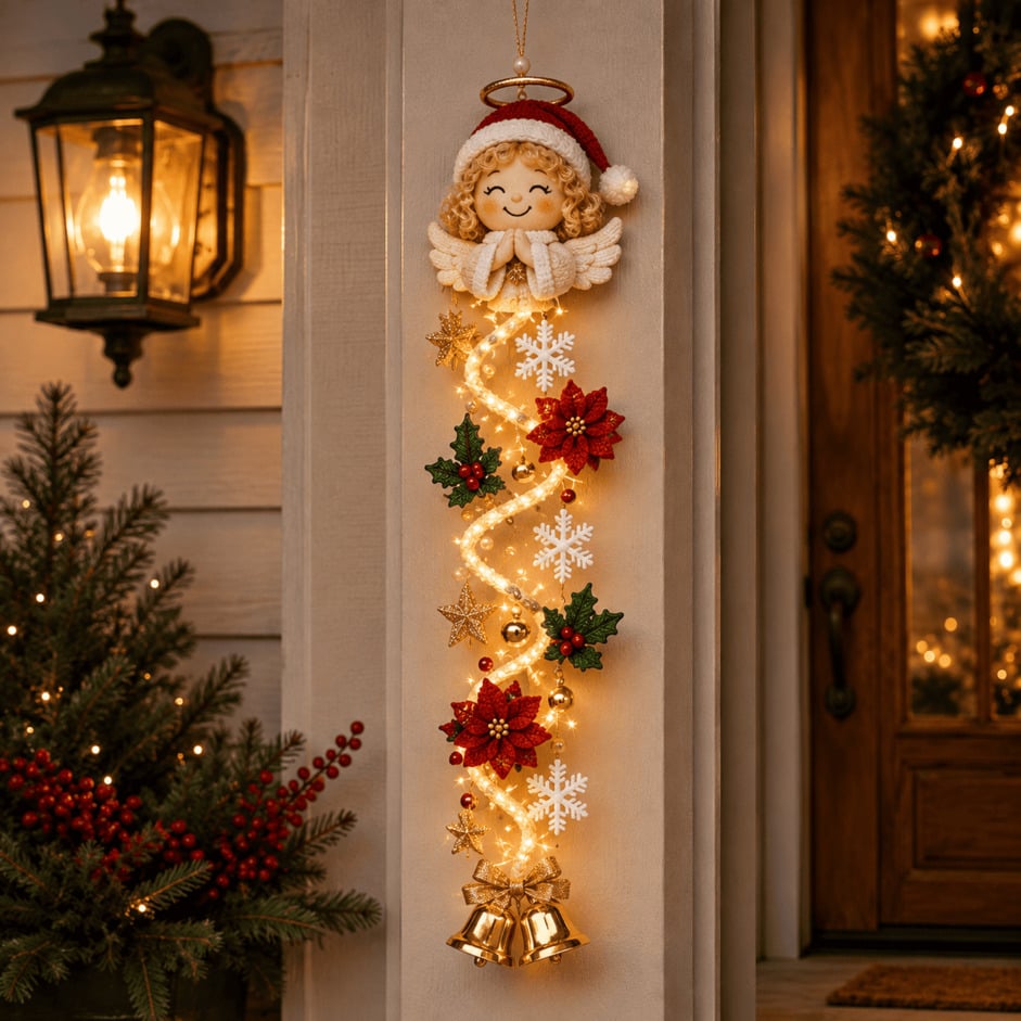 ⏳ Last Day 49% OFF – 🎄Insideefy™ Glowing Christmas Door Hanger