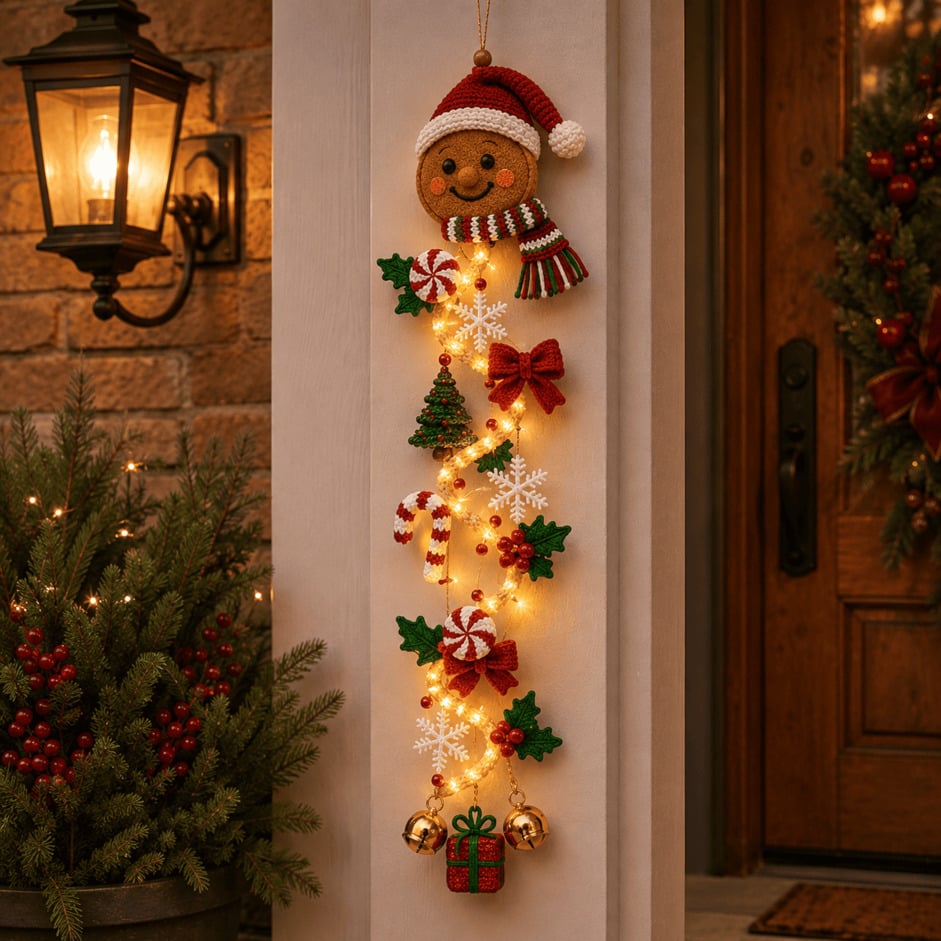 ⏳ Last Day 49% OFF – 🎄Insideefy™ Glowing Christmas Door Hanger
