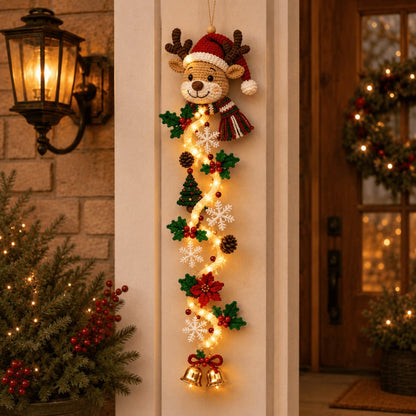 ⏳ Last Day 49% OFF – 🎄Insideefy™ Glowing Christmas Door Hanger