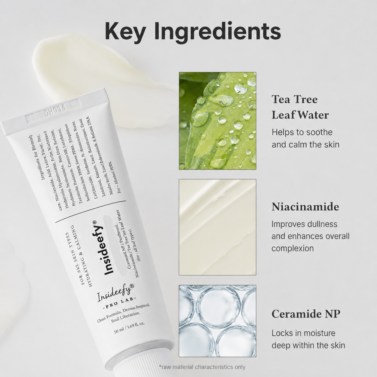 Insideefy® Relief Cream - Daily Face Moisturizer, Blemish Relief Care, Soothing Recovery, Vegan Korean Skincare