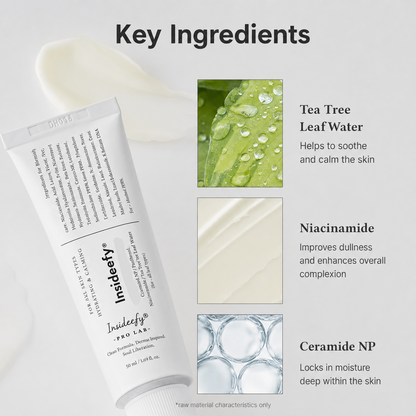 Insideefy® Relief Cream - Daily Face Moisturizer, Blemish Relief Care, Soothing Recovery, Vegan Korean Skincare