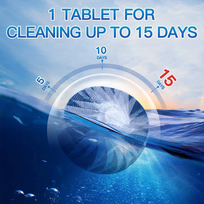 Automatic Toilet Tank Cleaner Tablets,Deodorizing & Descaling, Powerful Cleaning, Slow-Release Against Tough Stains 12 Pack