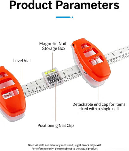 Precision Picture Hanging Level Tool & Wall Decor Positioning Kit