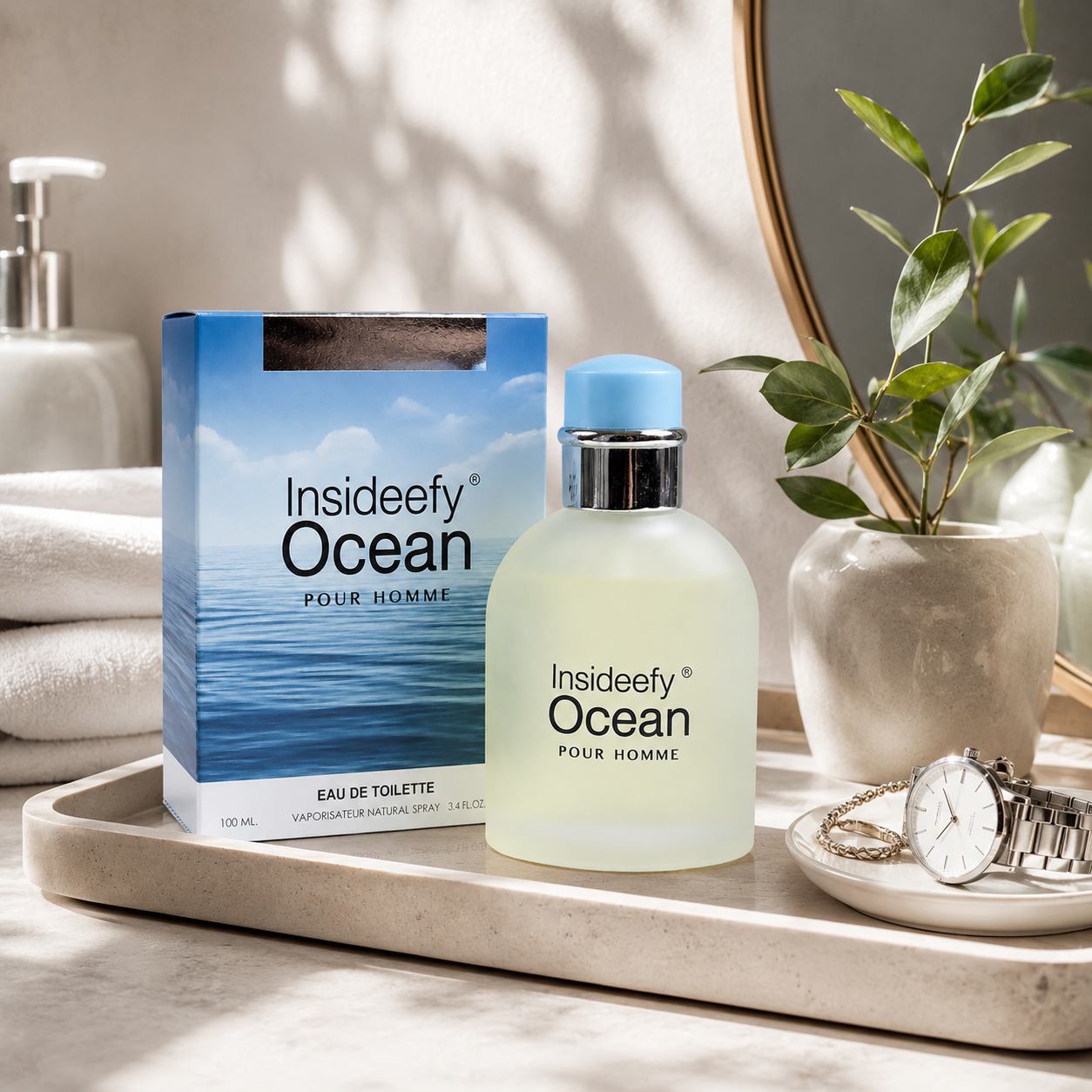 Insideefy Ocean Men's Eau de Toilette 100ml — Aromatic Citrus Fragrance