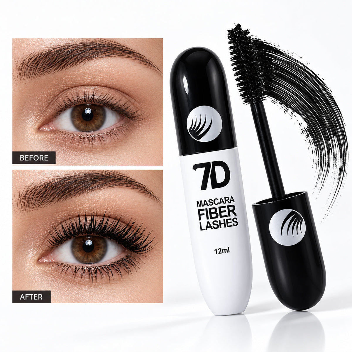 Insideefy Silk Fiber Black Lengthening Mascara - Adult Beauty Makeup✨