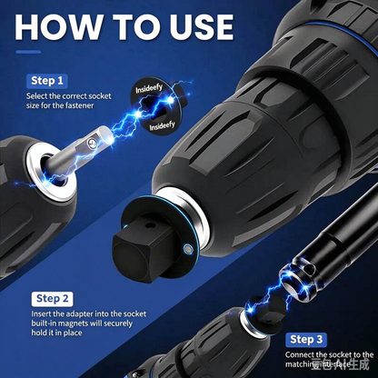 Ultra-Low Profile Impact Socket Adapter Set (4-Piece)