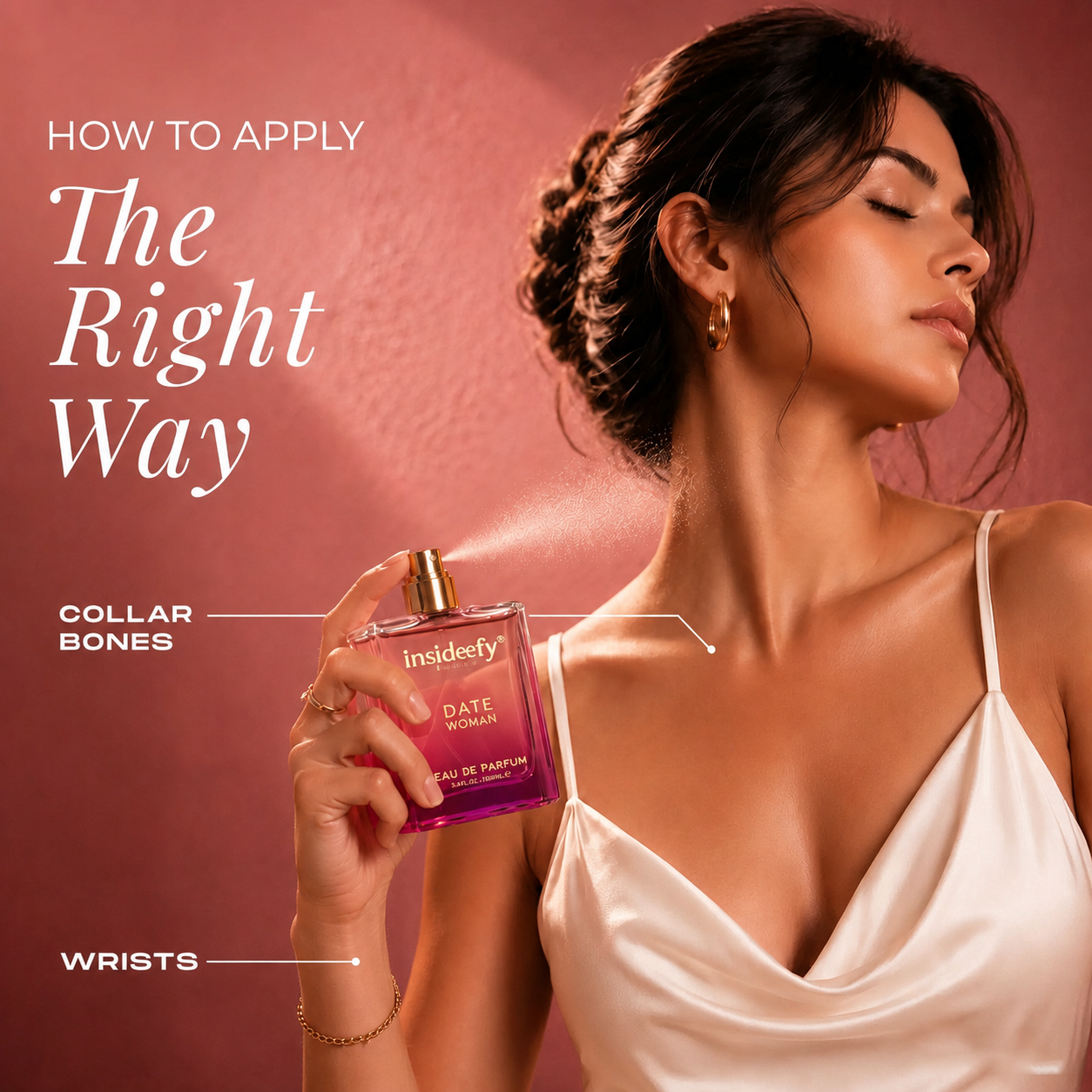 Insideefy® DATE Woman Eau De Parfum 100ML  | Romantic Women Perfume | Long Lasting Floral Fruity Fragrance