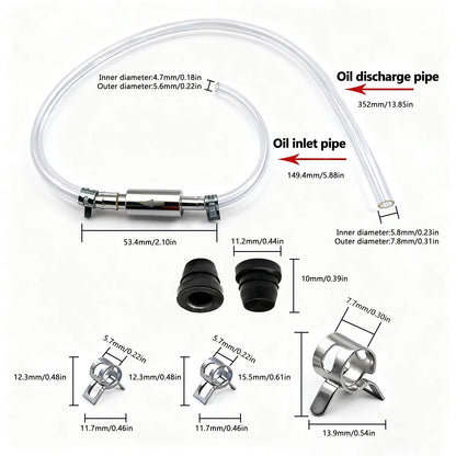 Brake Bleeder Kit,Brake Fluid Bleeder Kit Includes 2PCS Brake Bleeder Hose,One Way Check Valve,Universal Break Bleeder Kit Car Accessories for Car Motorbike Bike