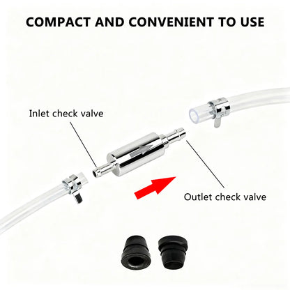 Brake Bleeder Kit,Brake Fluid Bleeder Kit Includes 2PCS Brake Bleeder Hose,One Way Check Valve,Universal Break Bleeder Kit Car Accessories for Car Motorbike Bike