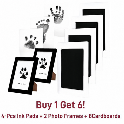DIY Pet Paw Print Keepsake Frame Kit – Paw Impression & Photo Display
