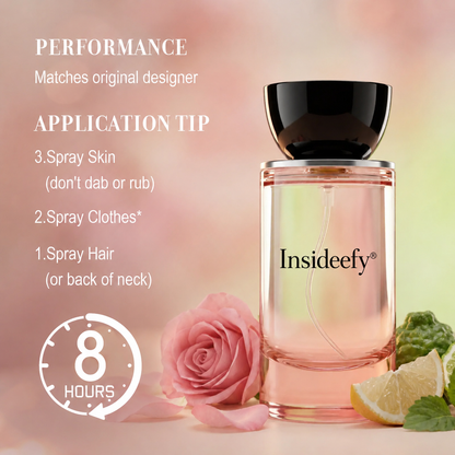 Insideefy Rosey Fruity Floral 50ml Long Lasting Luxury Fragrance