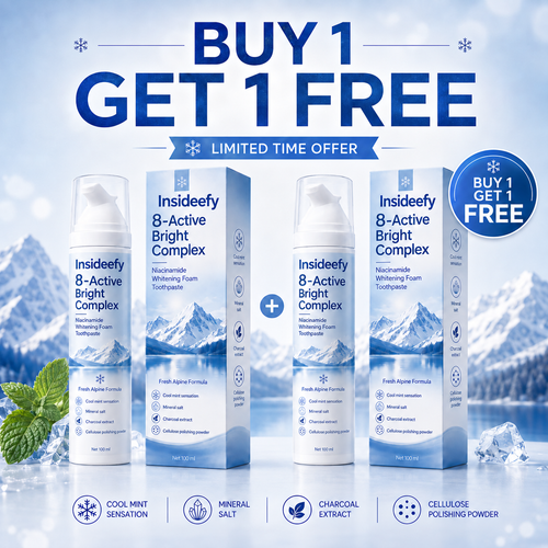 [Professional Grade] Insideefy Niacinamide Foaming Toothpaste 8X