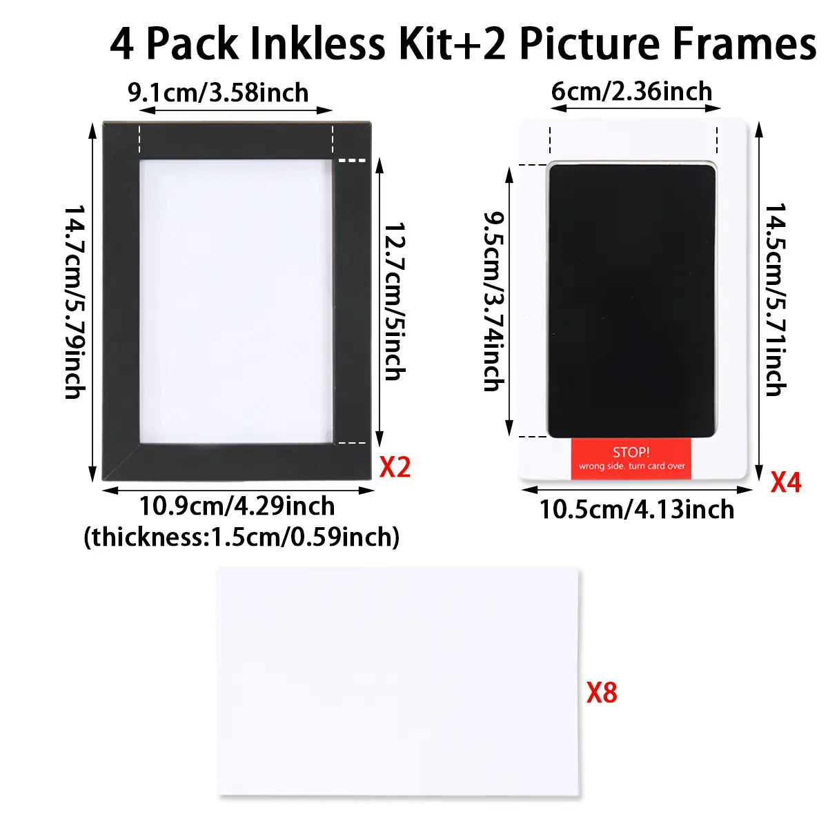 DIY Pet Paw Print Keepsake Frame Kit – Paw Impression & Photo Display