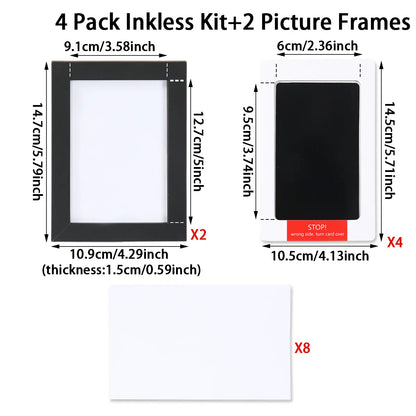DIY Pet Paw Print Keepsake Frame Kit – Paw Impression & Photo Display