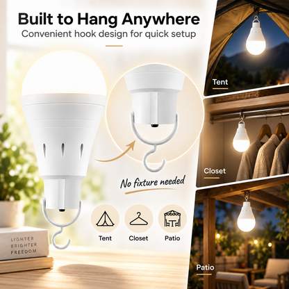 The "Smart" Emergency Bulb That Charges Itself and Lights Up in Water  Never Be Left in the Dark Again!