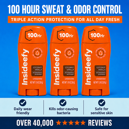 Insideefy 100Hr Antiperspirant Deodorant – Coconut Vanilla