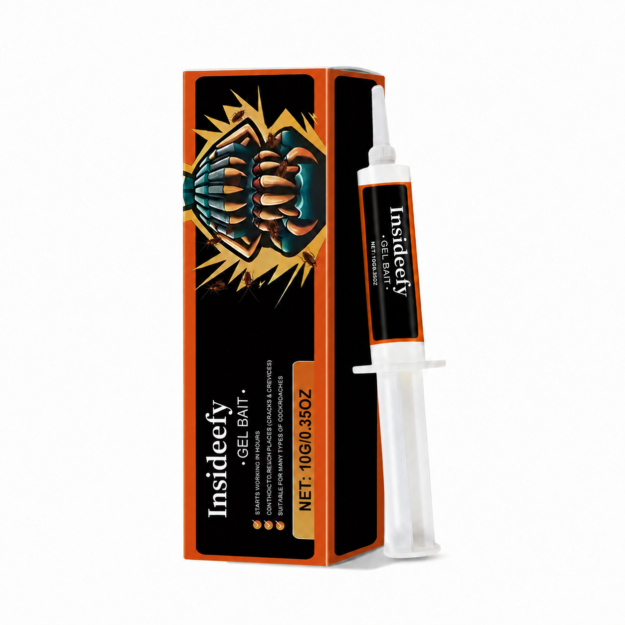 💥2026 Upgraded Formula] Professional Cockroach Gel Bait – Eliminates Entire Nest
