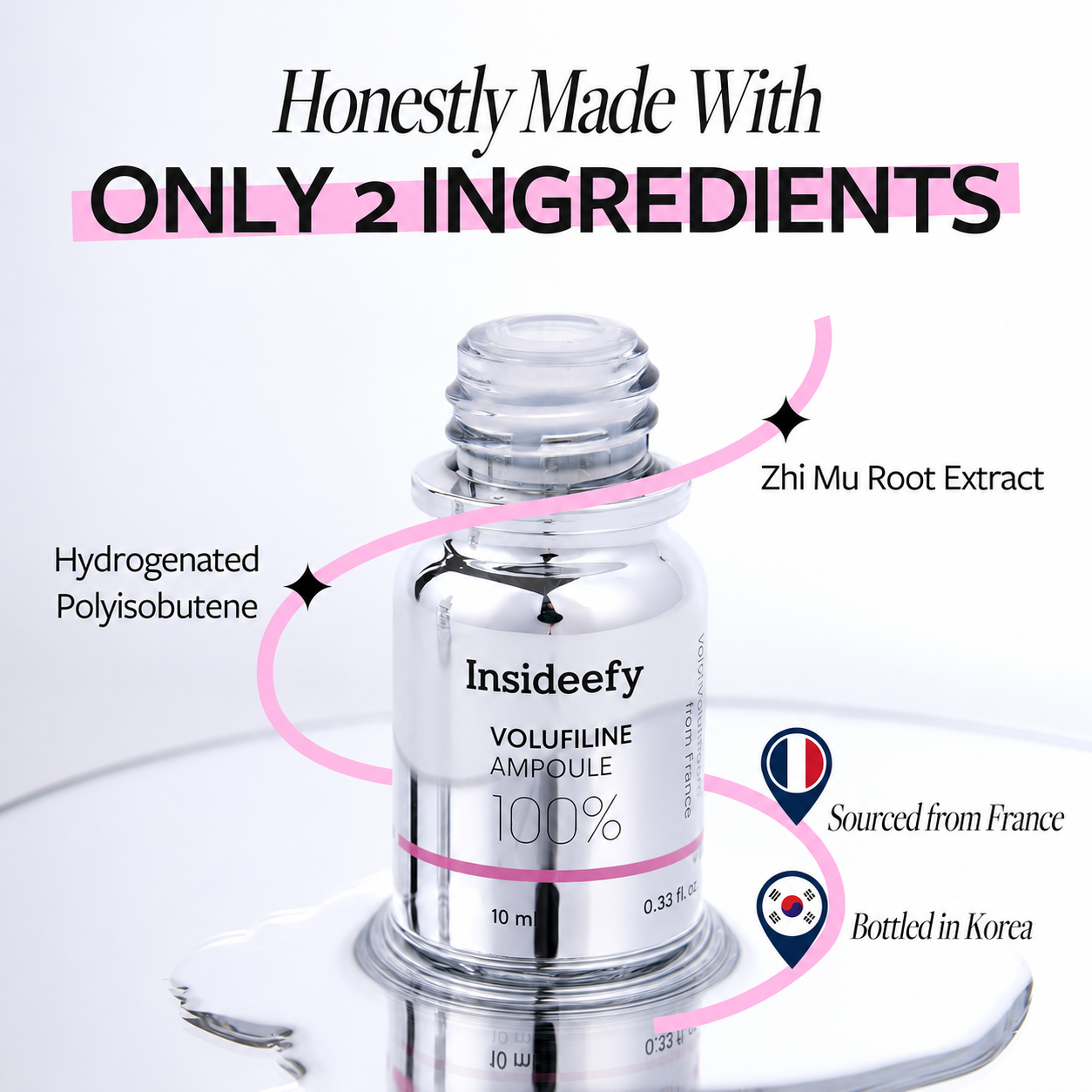 Insideefy 100% Volufiline Ampoule – Natural Skin Plumping Serum for Fuller, Firmer & Youthful-Looking Skin