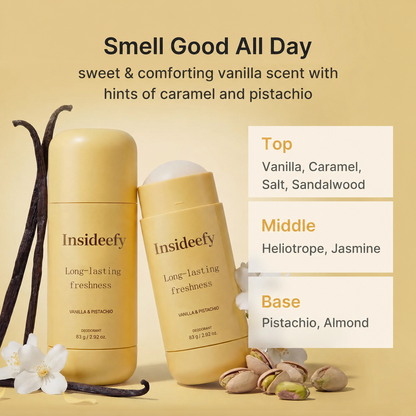 Vanilla & Pistachio Long-lasting freshness