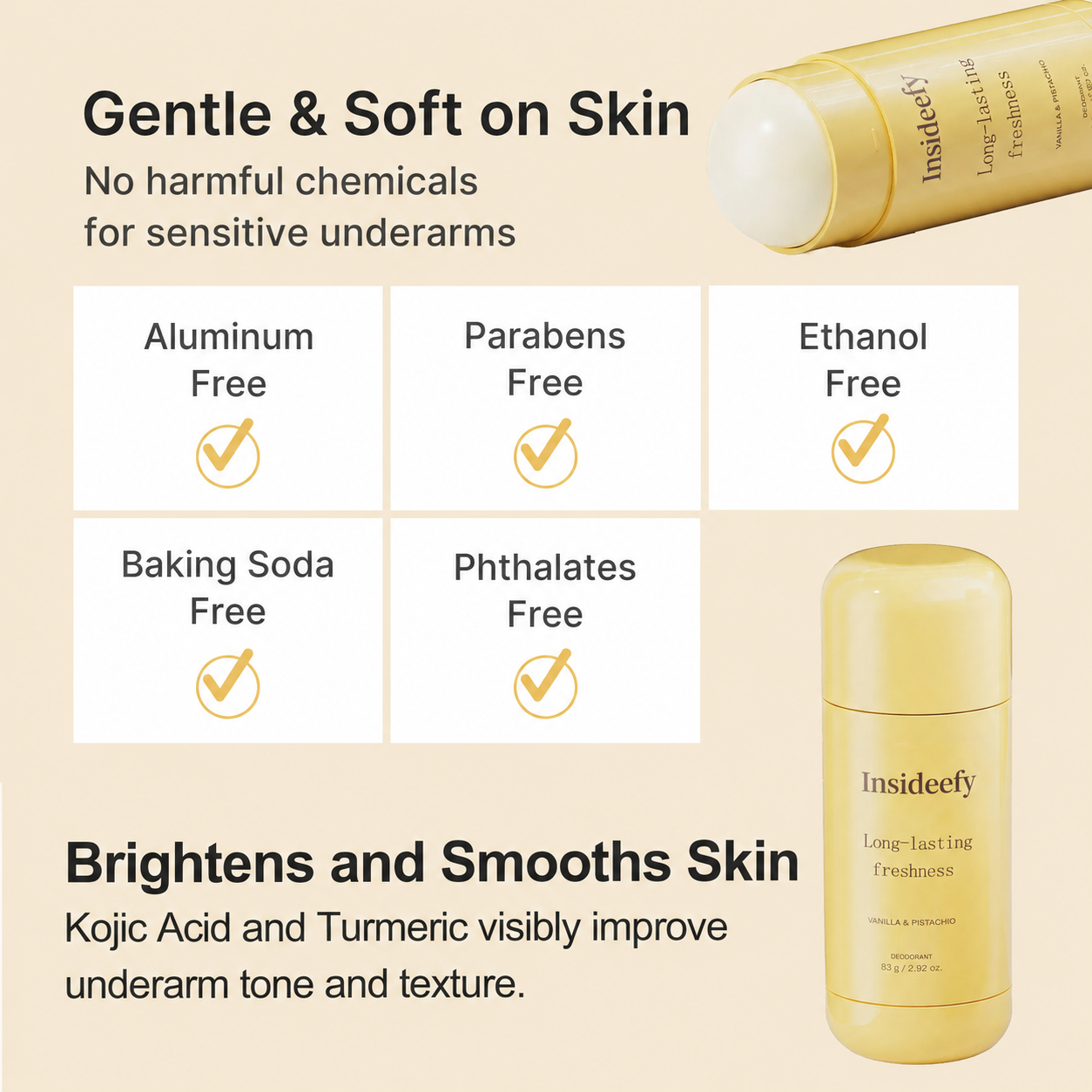 Vanilla & Pistachio Long-lasting freshness