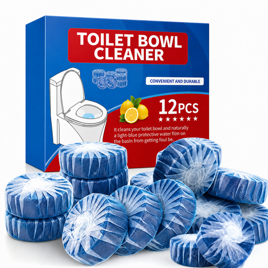 Automatic Toilet Tank Cleaner Tablets,Deodorizing & Descaling, Powerful Cleaning, Slow-Release Against Tough Stains 12 Pack