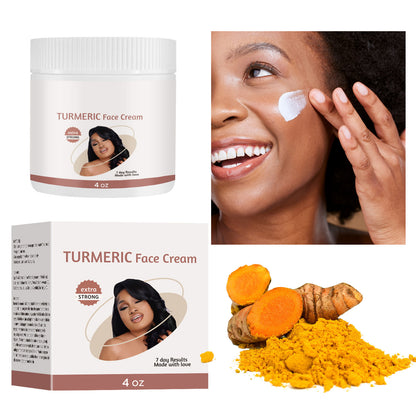 Tumeric Face Cream - Natural Skincare for Radiant Skin, Moisturizing and Nourishing Formula, Ideal for Daily Use 4oz