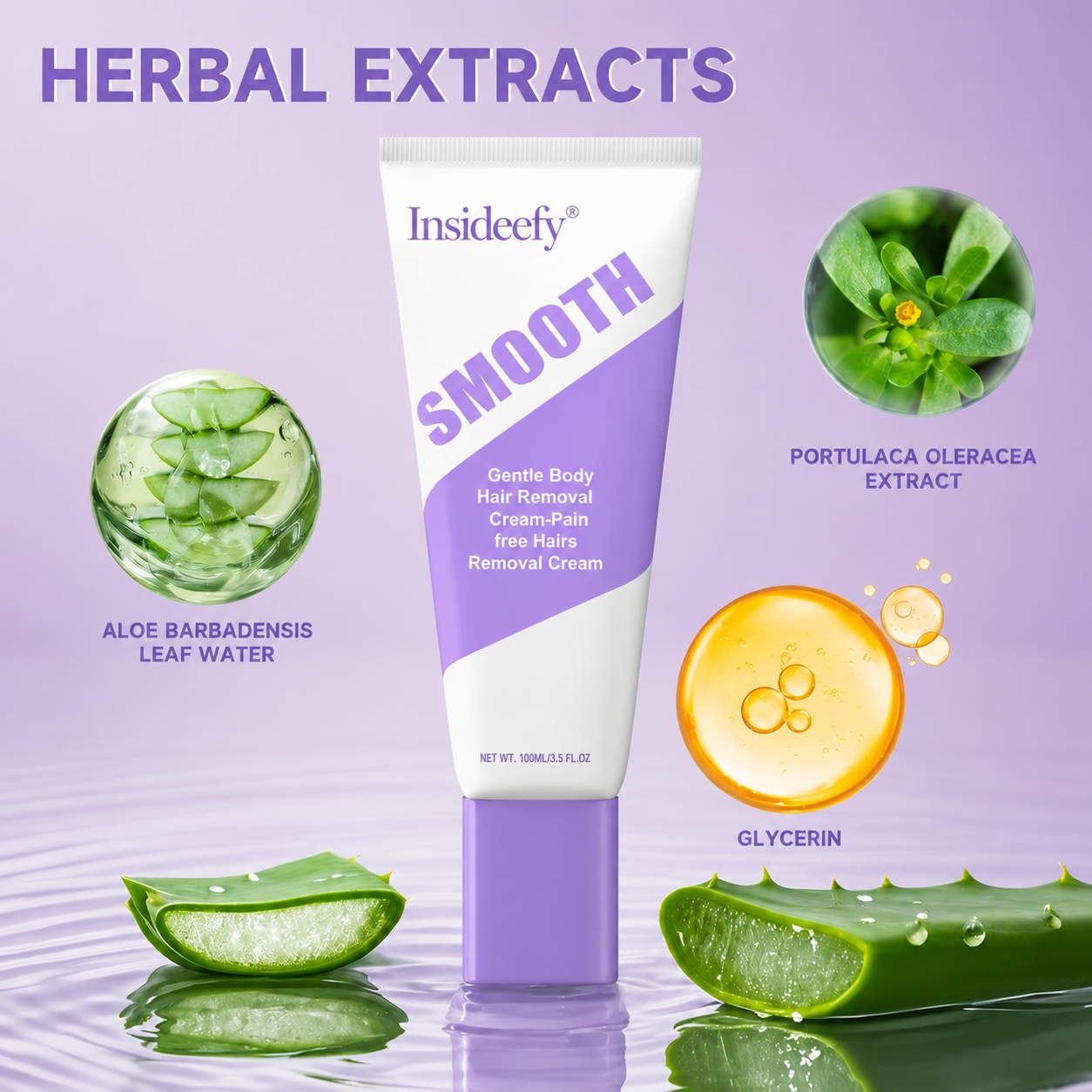 Bikini Pain-Free Hair Removal Cream for Sensitive Skin