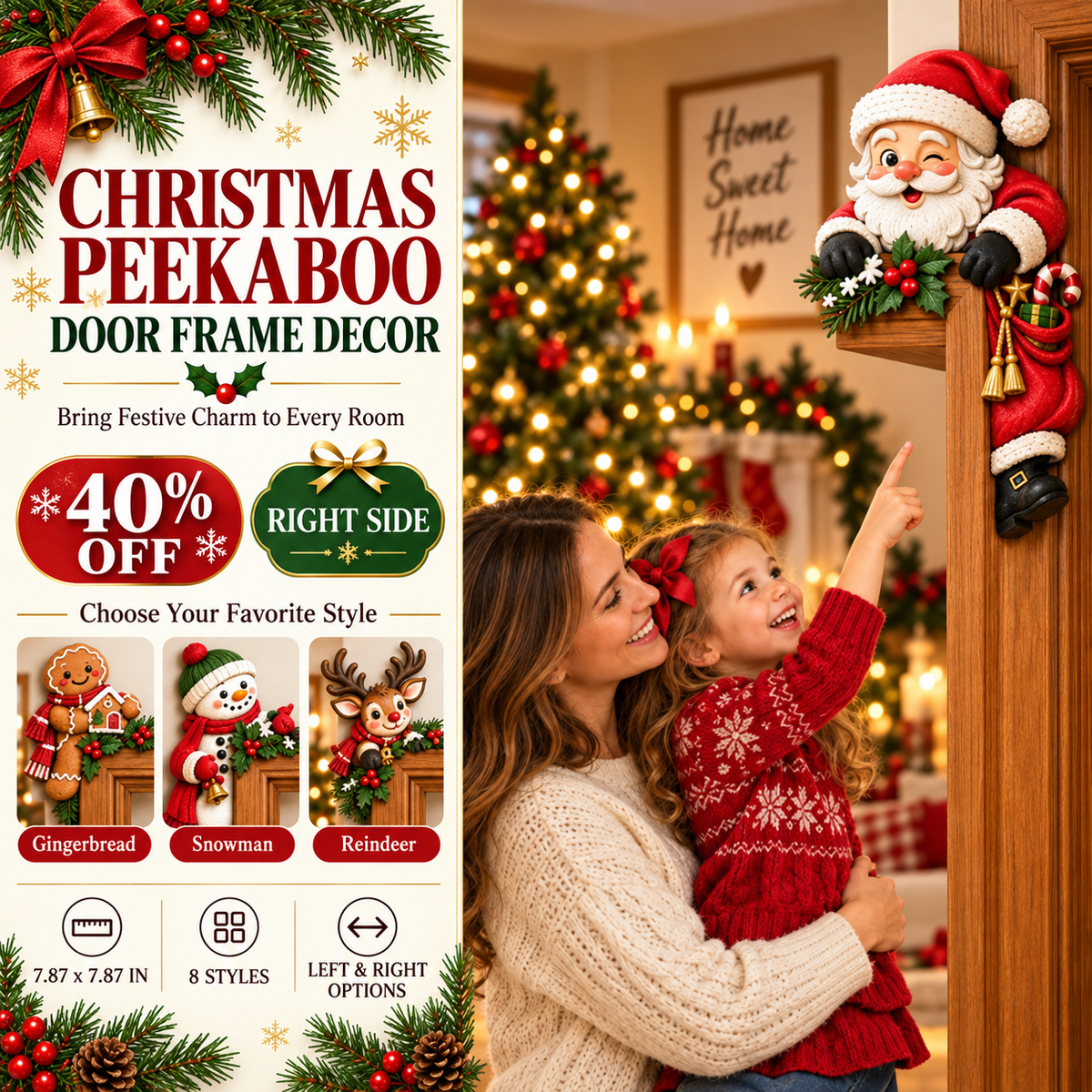 Weihnachtliche Türrahmen — Christmas door frames