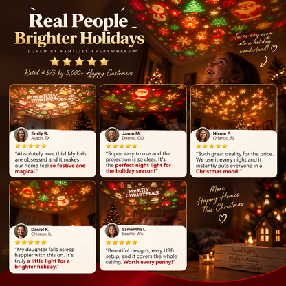 InsideefyTM Magical Christmas Projector