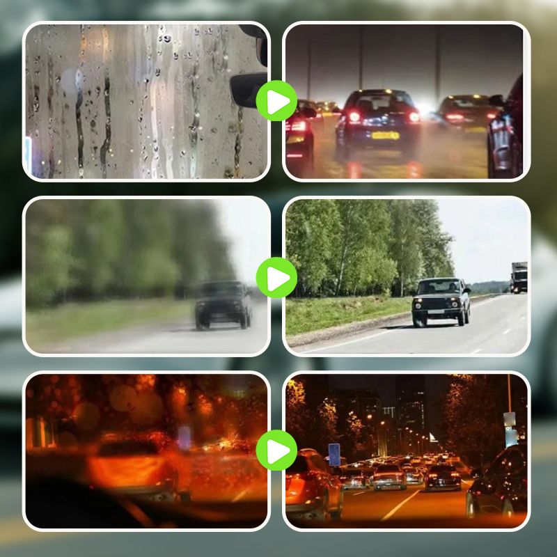 ✨ NEW 2.0 Green Oil Film Wipes 🚗💧 Remove Stubborn Oil Film -Clear Glass